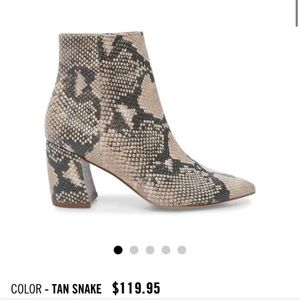 Steve Madden Snake Skin Boots, 7.5